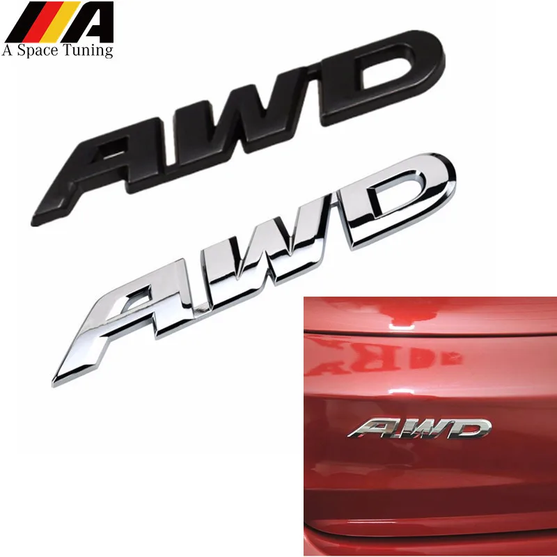 

Car Accessories 3D Chrome Metal AWD Emblem Sticker 4WD Badge Decal Logo For VW Toyota Honda Ford BENZ Audi BMW Buick Opel GMC