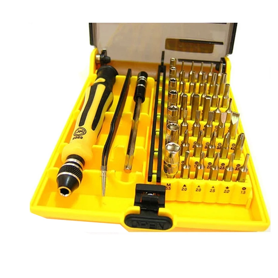 Ja6089 screwdriver kit, 45 in 1 for apple iphone, android, mobile phone