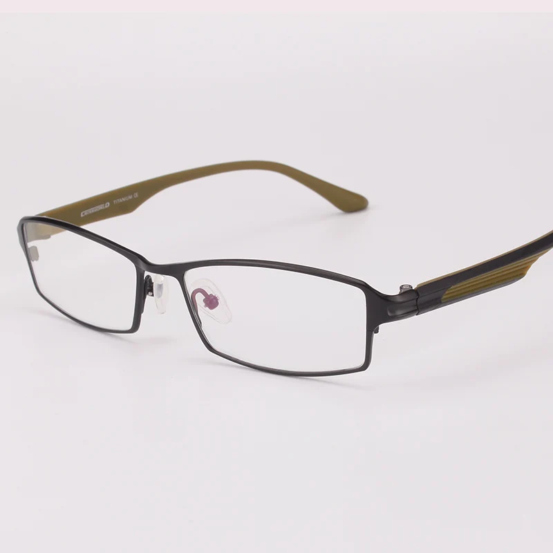 Opeco, дизайнерские мужские очки из чистого титана, деловые очки, оправа, полная оправа, мужские очки для близорукости, оптические очки по рецепту#0003 - Цвет оправы: Black