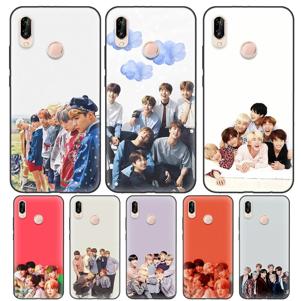 

Black Soft Silicone Bag Cover Case for Huawei P9 P10 P20 P30 Mate 10 20 Lite Pro P Smart Z Plus 2019 Nova Capa Coque Casos Jimin