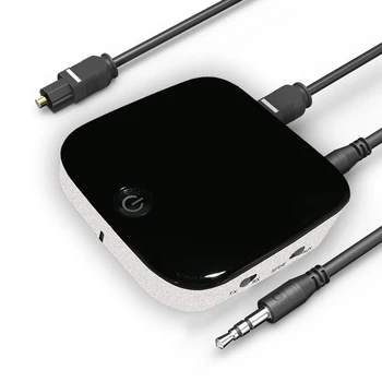 

Bluetooth 5.0 Transmitter Receiver 2 in 1 Wireless Audio Adapter Dual Stream HD Audio Transmitter for TV Home Stereo System