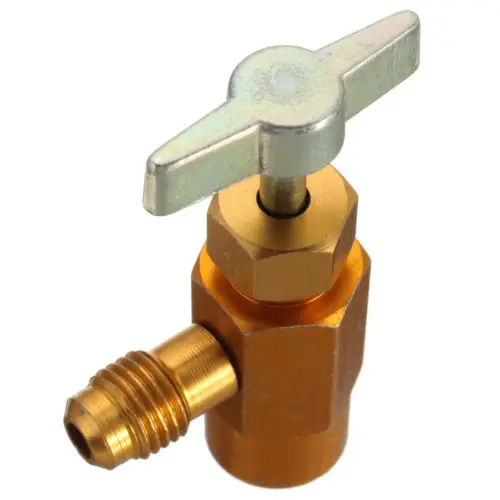 Hot ! 1 pcs new r 134 ac refrigerant brass can tap dispensing valve