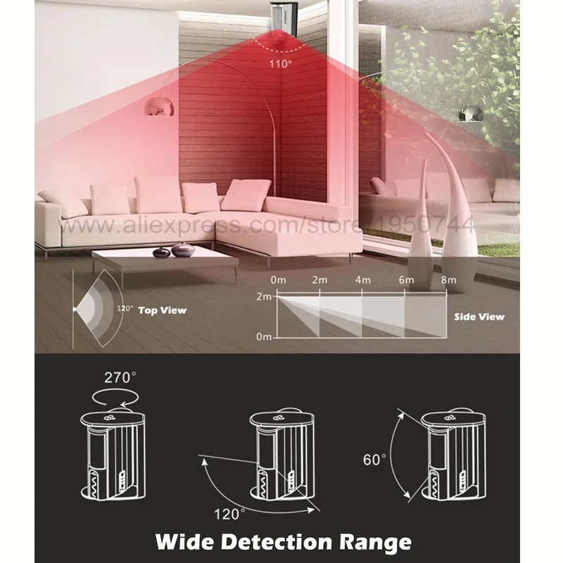 Безопасность добермана датчик движения домашний Датчик Безопасности Инфракрасный детектор сигнализация движения ИК инфракрасный