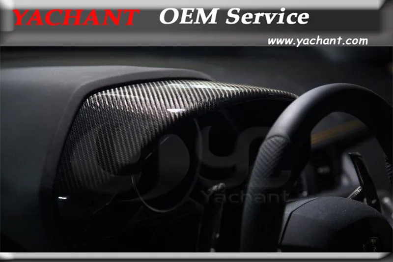 Автомобиль-Стайлинг сухой углерода Волокно приборов объемного подходит для 2011-2014 Aventador LP700 кластера Surround interiortrim