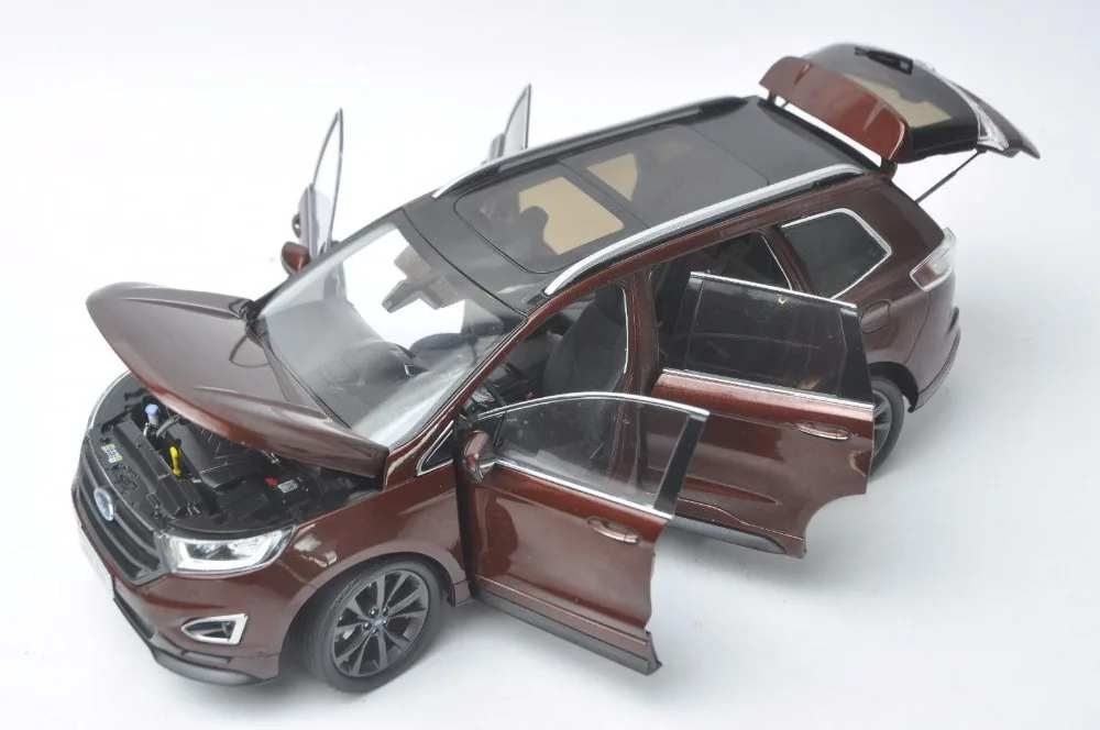 1:18 литая модель для Ford Edge Красный внедорожник игрушечный автомобиль миниатюрная коллекция подарок