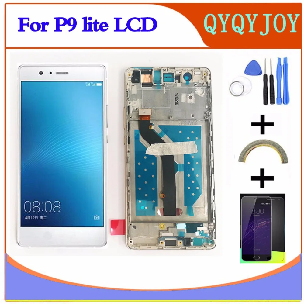 ЖК-дисплей с рамкой для HUAWEI P9 Lite ЖК-экран G9/L21 /L31/L22/L23/L53honor 8 smart (Индия) дигитайзер в