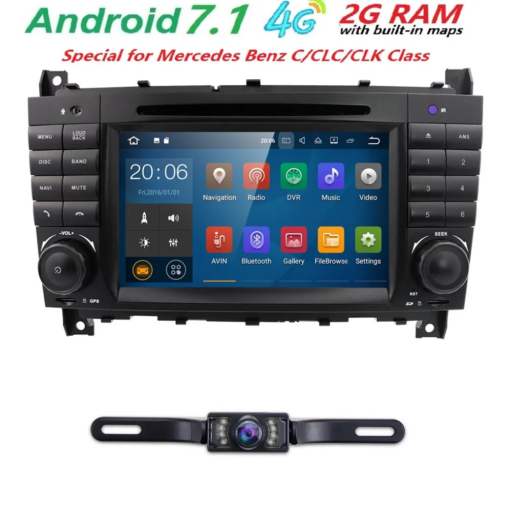 2 din AutoRadio GPS Android 7.1 Car DVD Multimedia Player For Mercedes