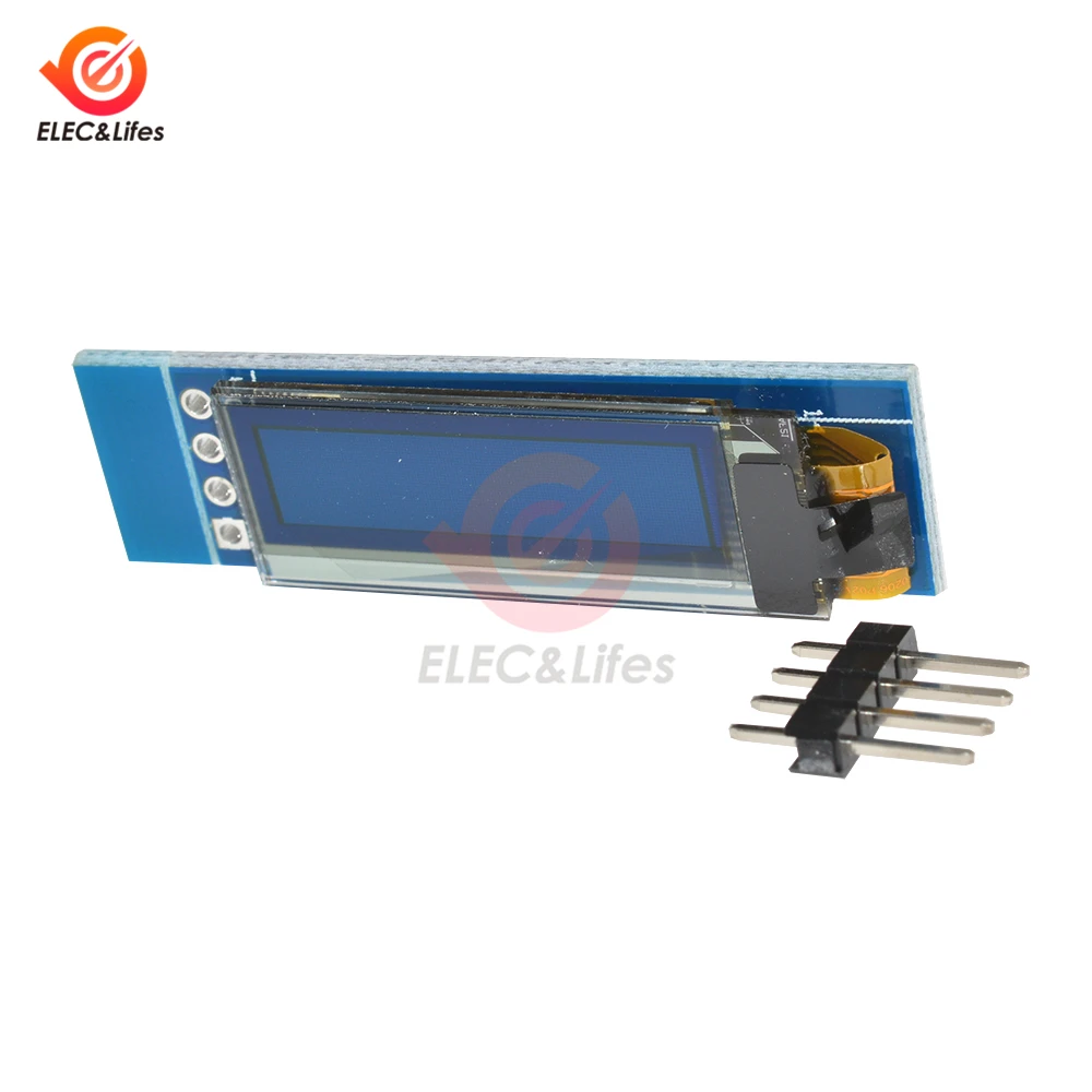 1 шт. 0,91 дюйма 128x32 белый/синий OLED ЖК-дисплей DIY модуль IIC igc интерфейс SSD1306 Драйвер IC DC 3,3 В 5 В для Arduino PIC