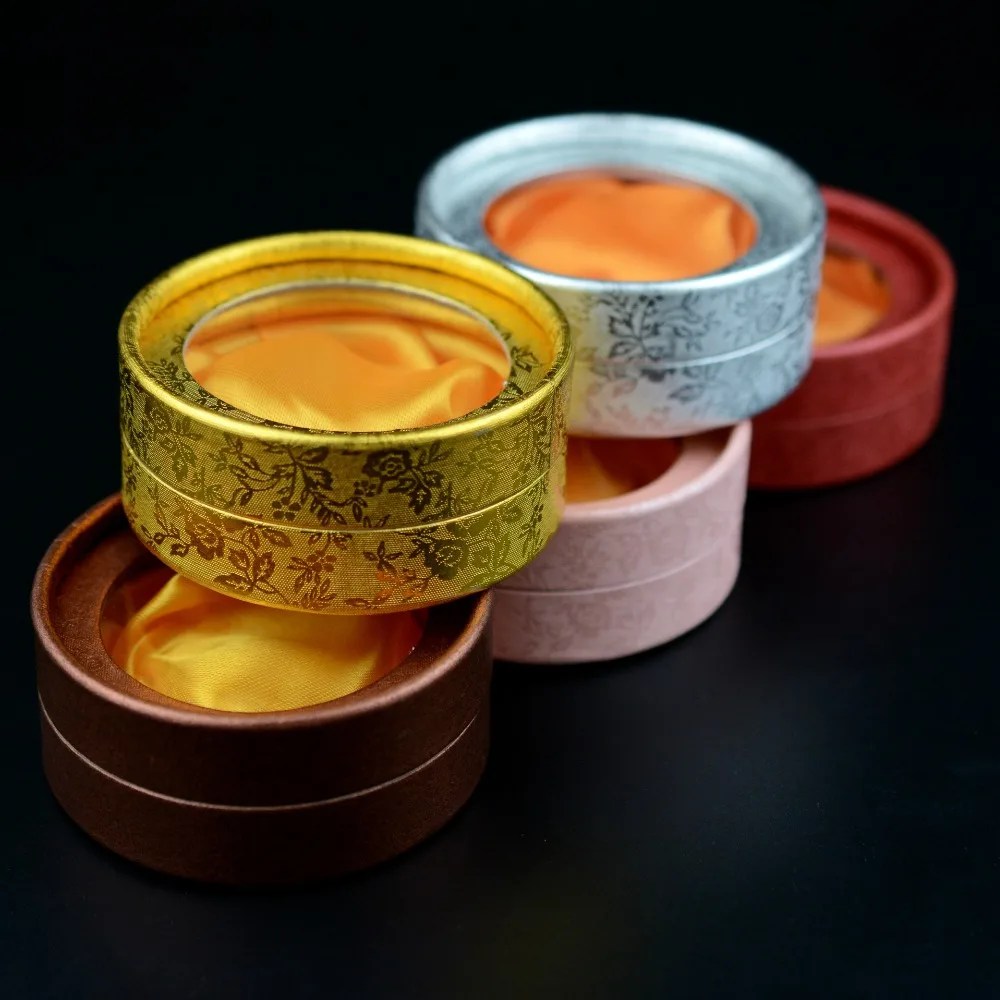 

Wholesale High End Bracelet Box Round Box Earrings Box Jewelry Gift Boxes Multi Colors Optional