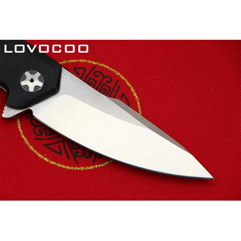 LOVOCOO ZT0095 высокое качество 9CR18MOV лезвие G10 Ручка Открытый Флиппер складной нож Кемпинг Охота Карманные Подарочные Ножи EDC инструменты