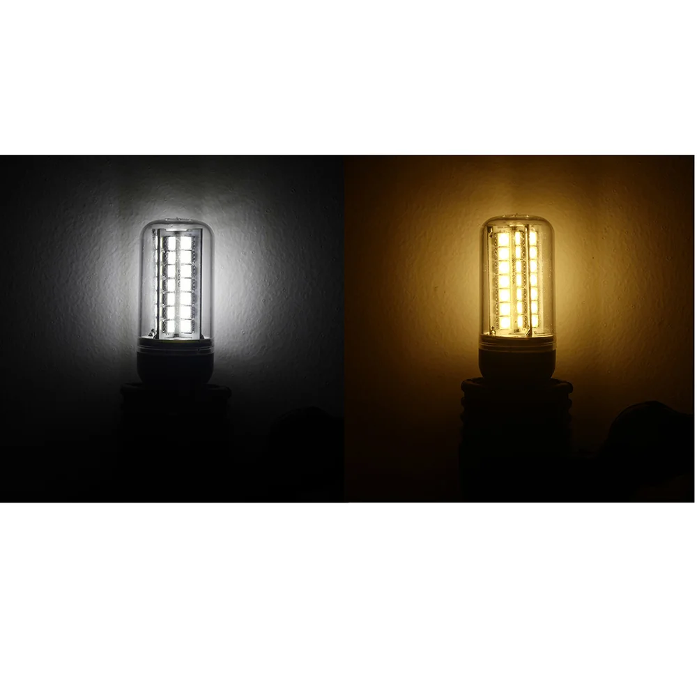 200-230 V E27 7 Вт 56 шт. SMD5050 светодиодный лампа Энергосберегающая Кукуруза свет лампы 360 градусов теплый белый свет и чистый белый