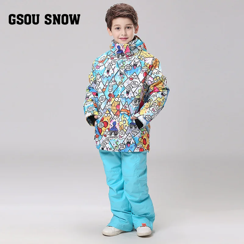 

Gsou Snow new children's ski suit boy ski suit high-end quality