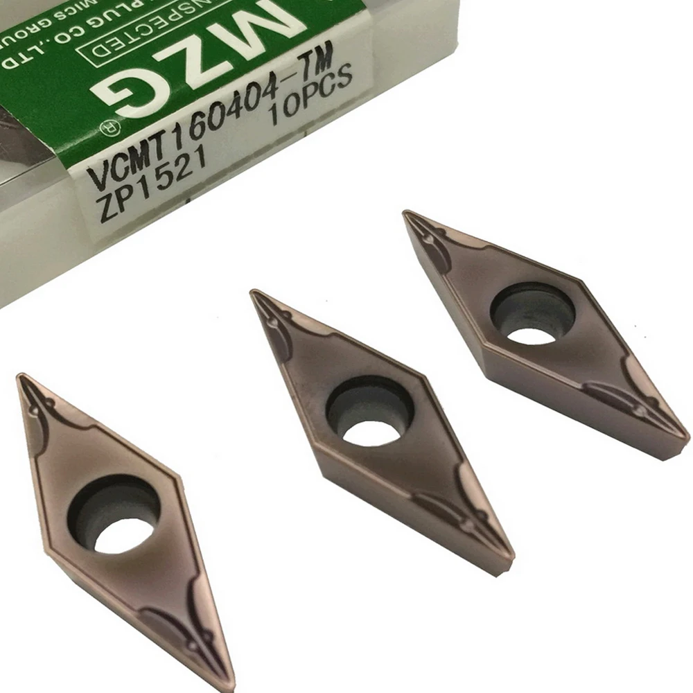 MZG VCMT 160404 TM ZP1521 Solid Indexable Carbide Inserts for Turning Boring Cutting Tools Stainless Steel Processing Toolholder