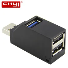 CHYI мини-usb-концентратор 4 порта USB 3,0 концентратор портативный 2 порта USB 2,0 концентратор переходник разветвитель для MacBook компьютер ноутбук ПК Аксессуары