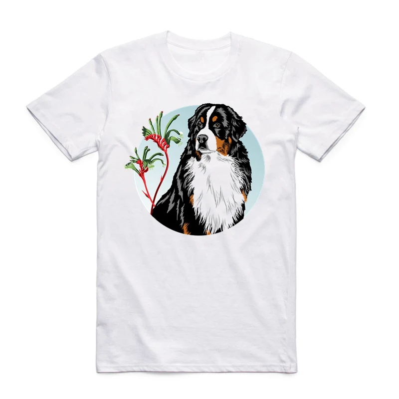 

Asian Size Men And Women Printing Bernese Mountain Dog T-shirt Summer Casual O-Neck Short Sleeve Unisex Tshirt HCP4340