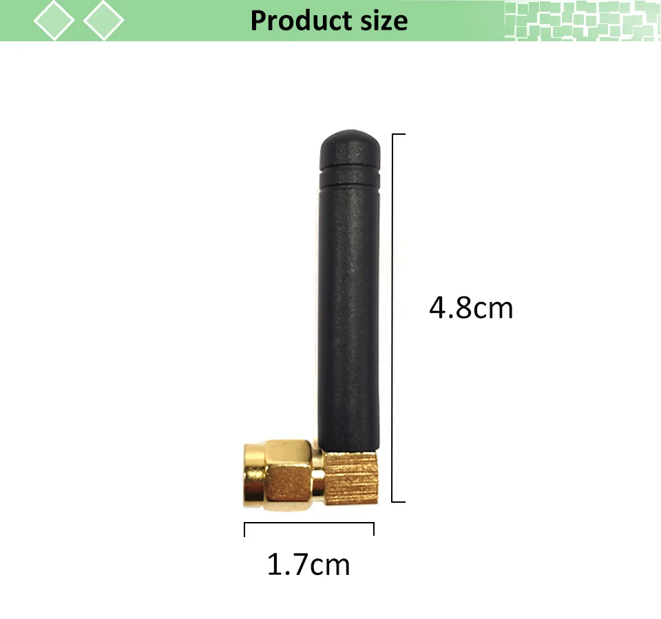 433MHz Антенна 2.5dbi SMA разъем складной 433 mhz antena Водонепроницаемая направленная антенна+ 21cm RP-SMA/u. FL косичка кабеля