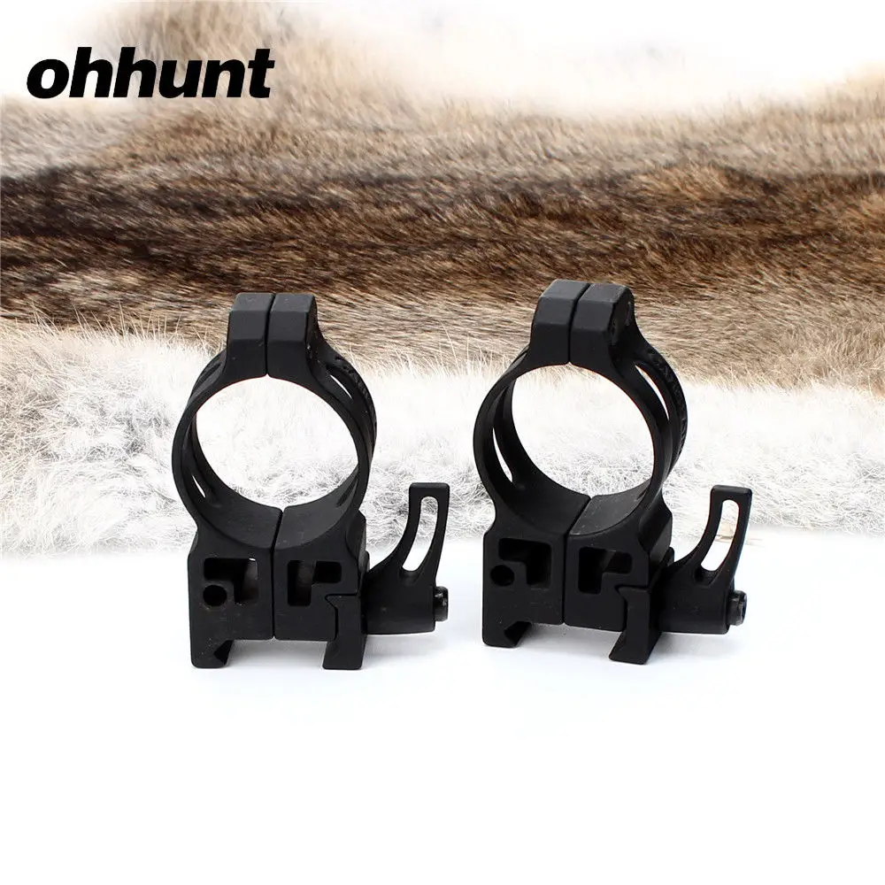 Стальные быстроразъемные кольца Ohhunt 30 мм для крепления прицела на планку Вивера