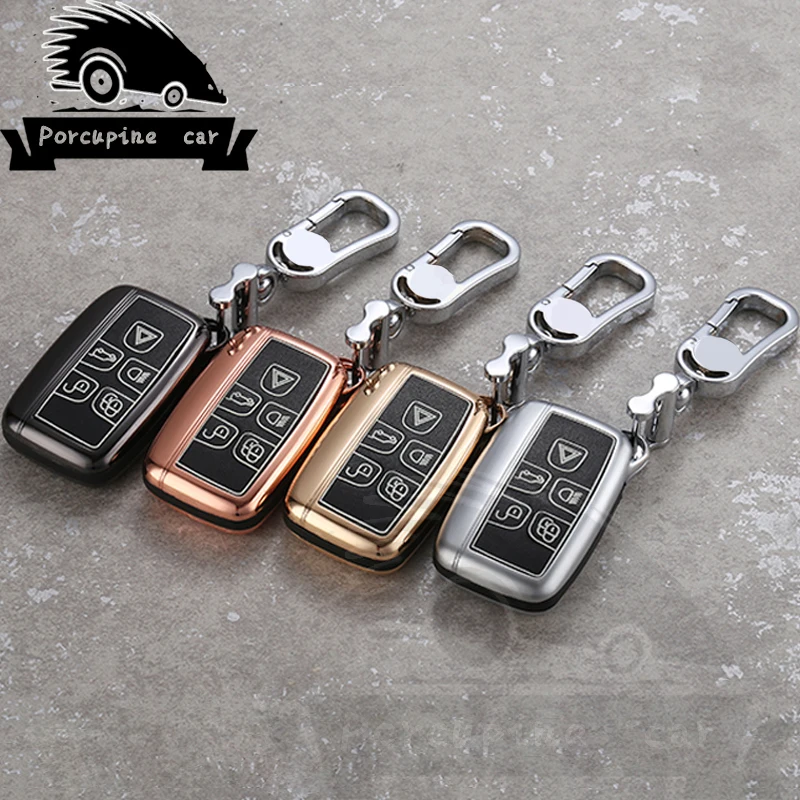 

Zinc alloy Car Key Bag Shell Case Fob For Land Rover Range Rover Evoque Discovery Jaguar XE XF C-X16 V12 Guitarra F X Typ