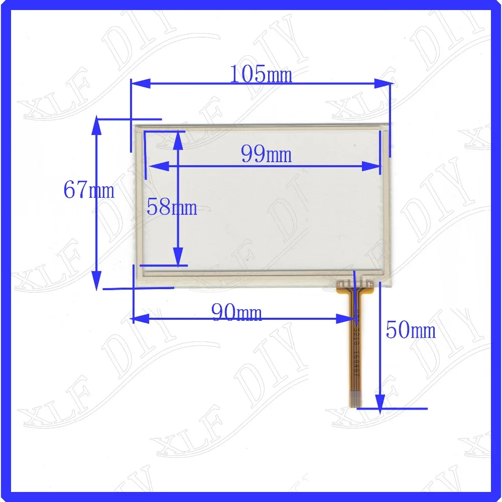 ZhiYuSun 105*67 Touch screen sensor KDT-3218 105mm*67mm for For industrial control Resistance 4.3inch 4lines | Компьютеры и офис