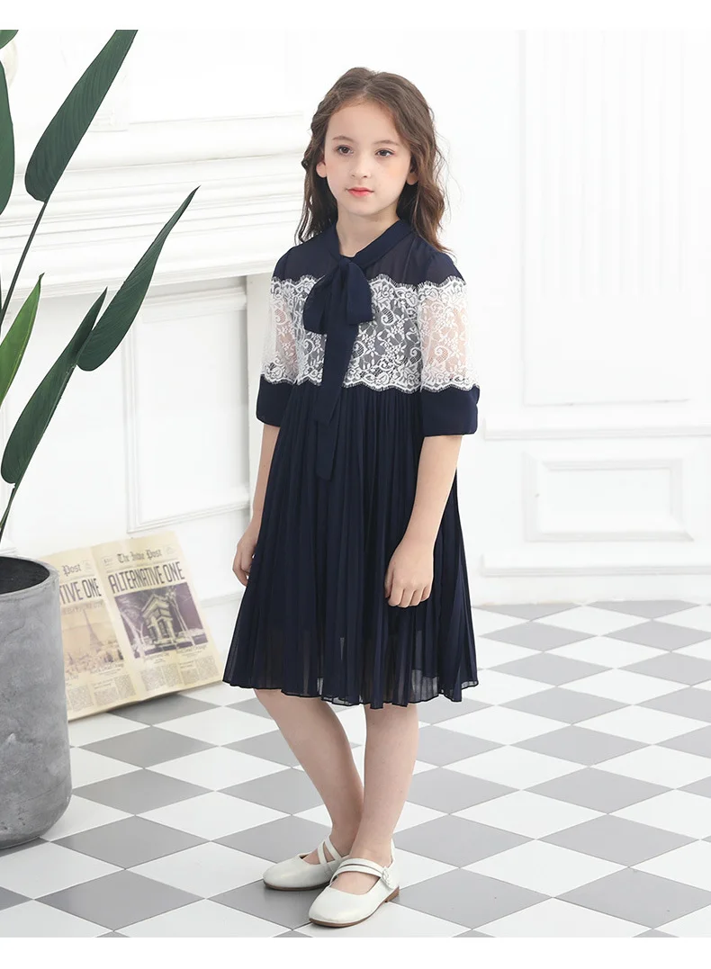 Summer Kids Girls Chiffon Princess For Girls Evening Party Dresses Teenager Children Clothing 5 6 7 8 9 10 11 12 14 16Year