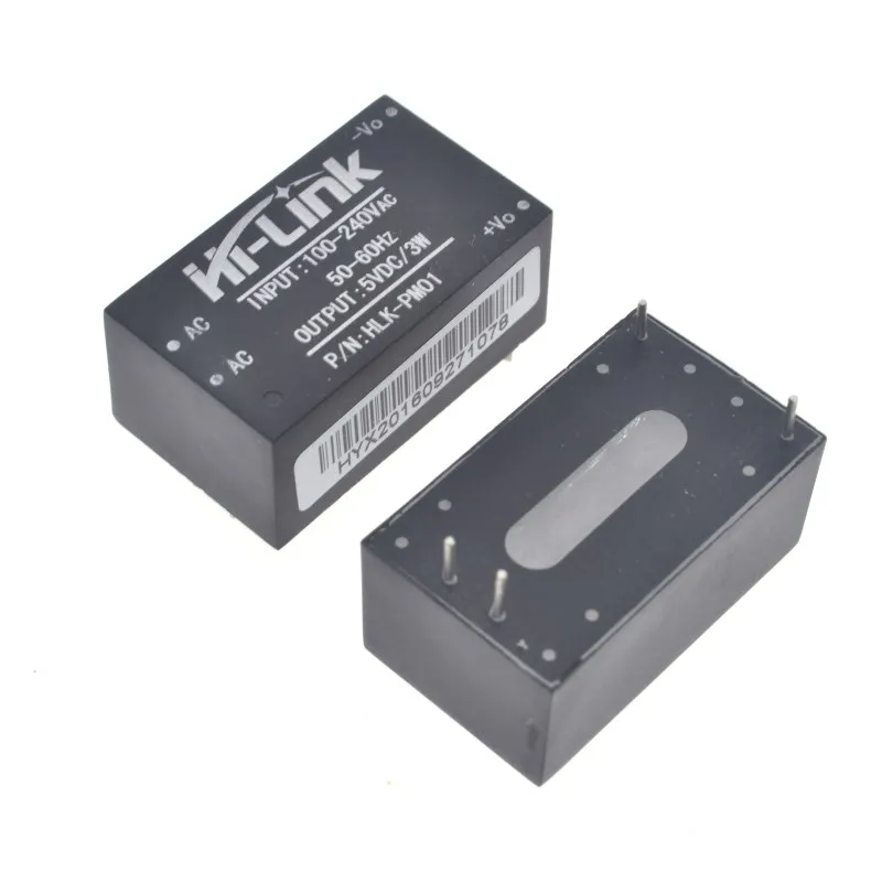 1 шт. HLK-PM01 AC-DC 220V 5V мини модуля питания, интеллигентая(ый) бытовой выключатель питания модуль