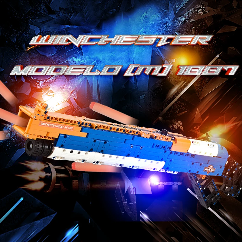 

583pcs DIY Gun Assembly Blocks Children Toy GUN Technic Arms Model Assembled Toy Brick Building Block Set Weapon Compati