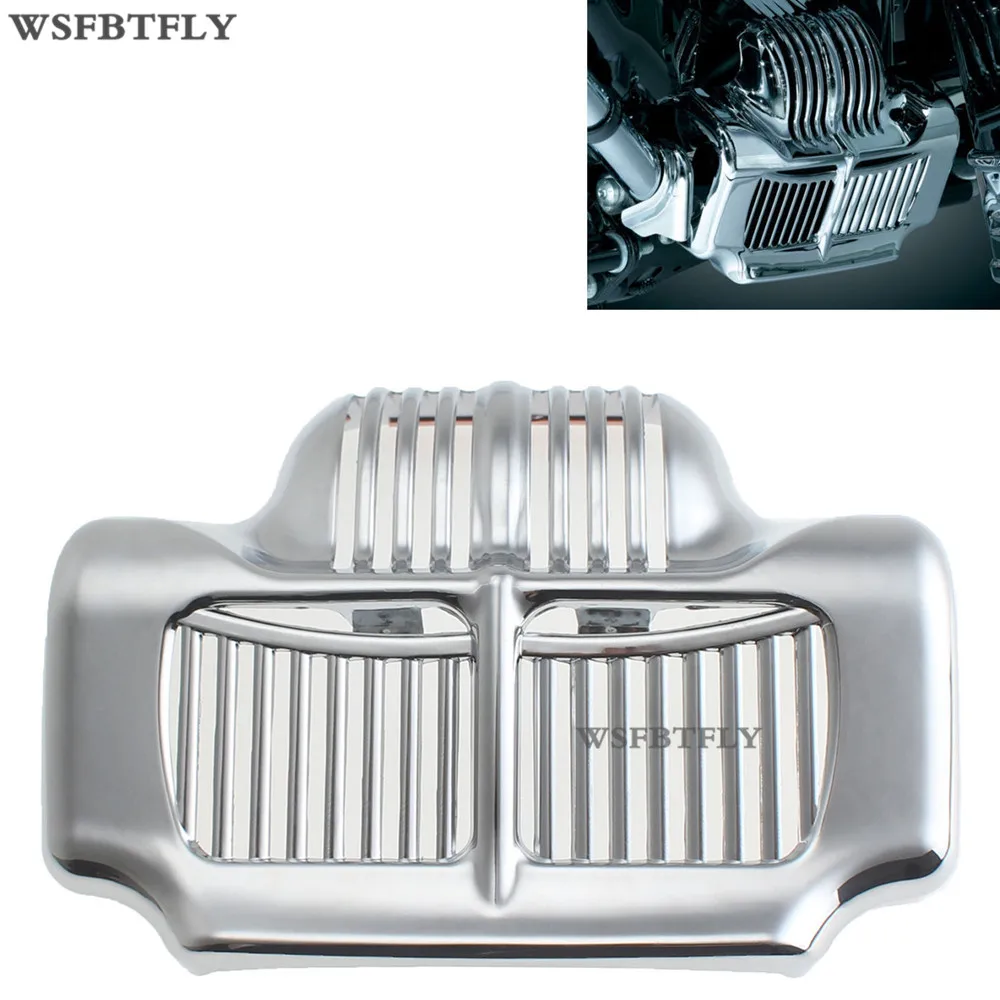 ABS Plastic New Silver Stock Oil Cooler Cover For Harley Fit Touring