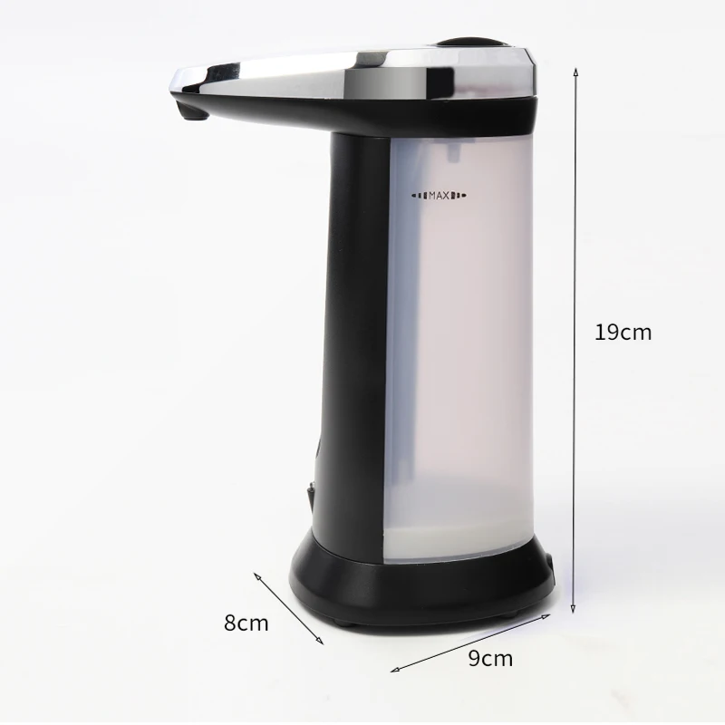 Автоматический дозатор жидкого мыла с гальваническим покрытием, Бесконтактное дезинфицирующее средство для кухни и ванной комнаты, 400 мл ABS