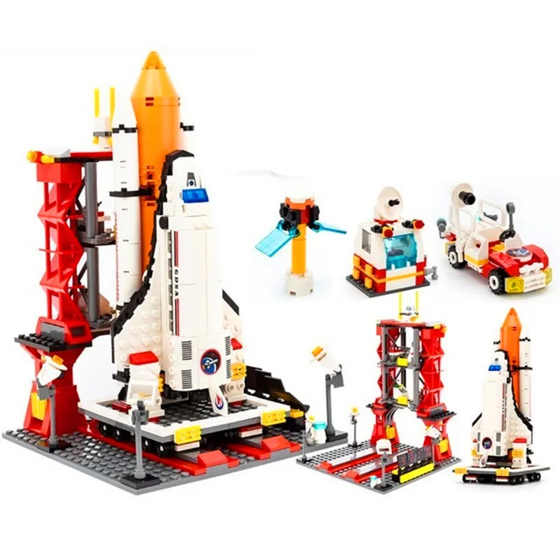 

City Spaceport Space The Shuttle Launch Center 679Pcs Bricks Building Block Educational Toy For Children Legoings Cheap Blocks