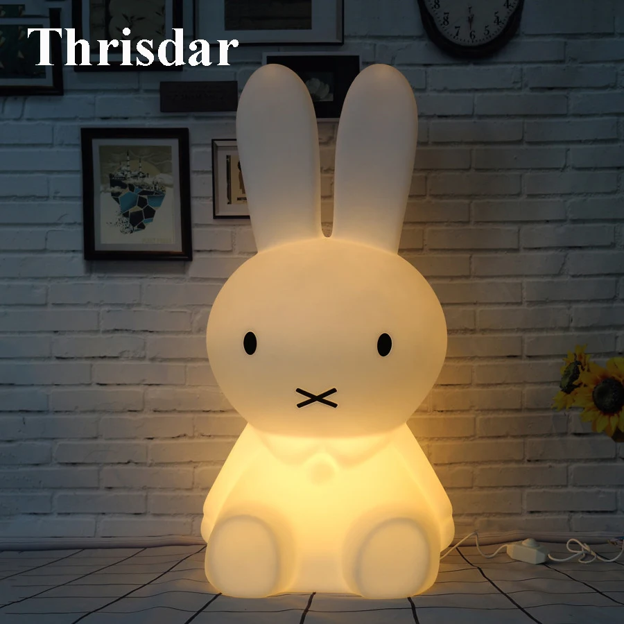 Beste Thrisdar Beer Varken Konijn Led Nachtlampje Dimbare Cartoon Slaapkamer Bureau Tafellampen voor Kinderen Kids Baby Beste Kerstcadeau