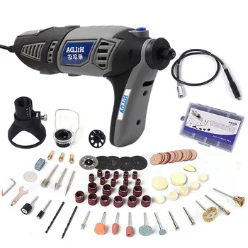 

220V 180W Electric Mini Drill Set Rotary Tool Kit Variable Speed Engraver Electric Polishing Set Grinder