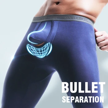 

Mens Thermal Underwear Separation Long Johns Breathable High Quality Gay Sexy Winter Clothes Men Male Leggings Modal
