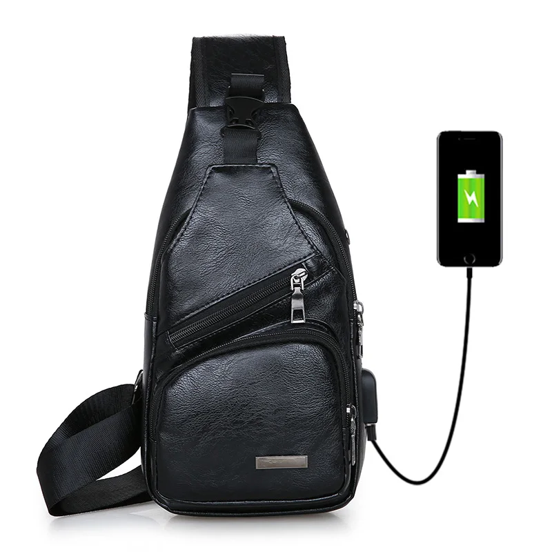 

Men's chest bag shoulder casual men's Messenger bag simple sports design high quality chest bag new men's chest handbag