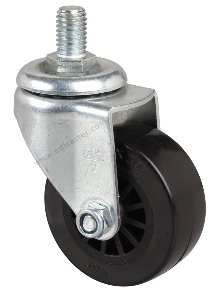 4PCS EDL Mini 2 Inch Small Casters Wheels 30Kg Polyurethane PU Wheels