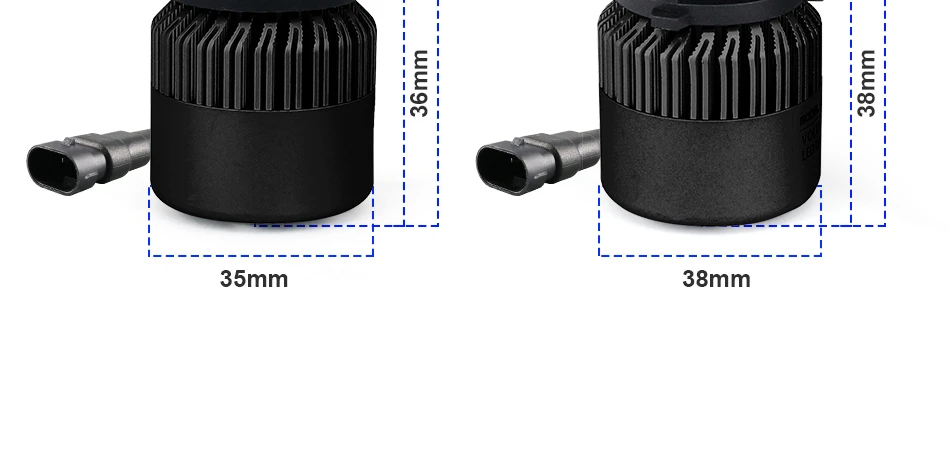 1 Pair Car light H4 LED H7 H11 H1 H8 H9 9004 9005 9006  LED Car Headlight Bulbs 72W 8000LM 6500K Auto Headlamp 12V 24V foglight16