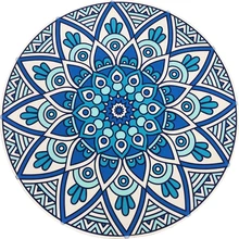 Классический богемный круглый ковер для спальни домашний пол коврик для йоги