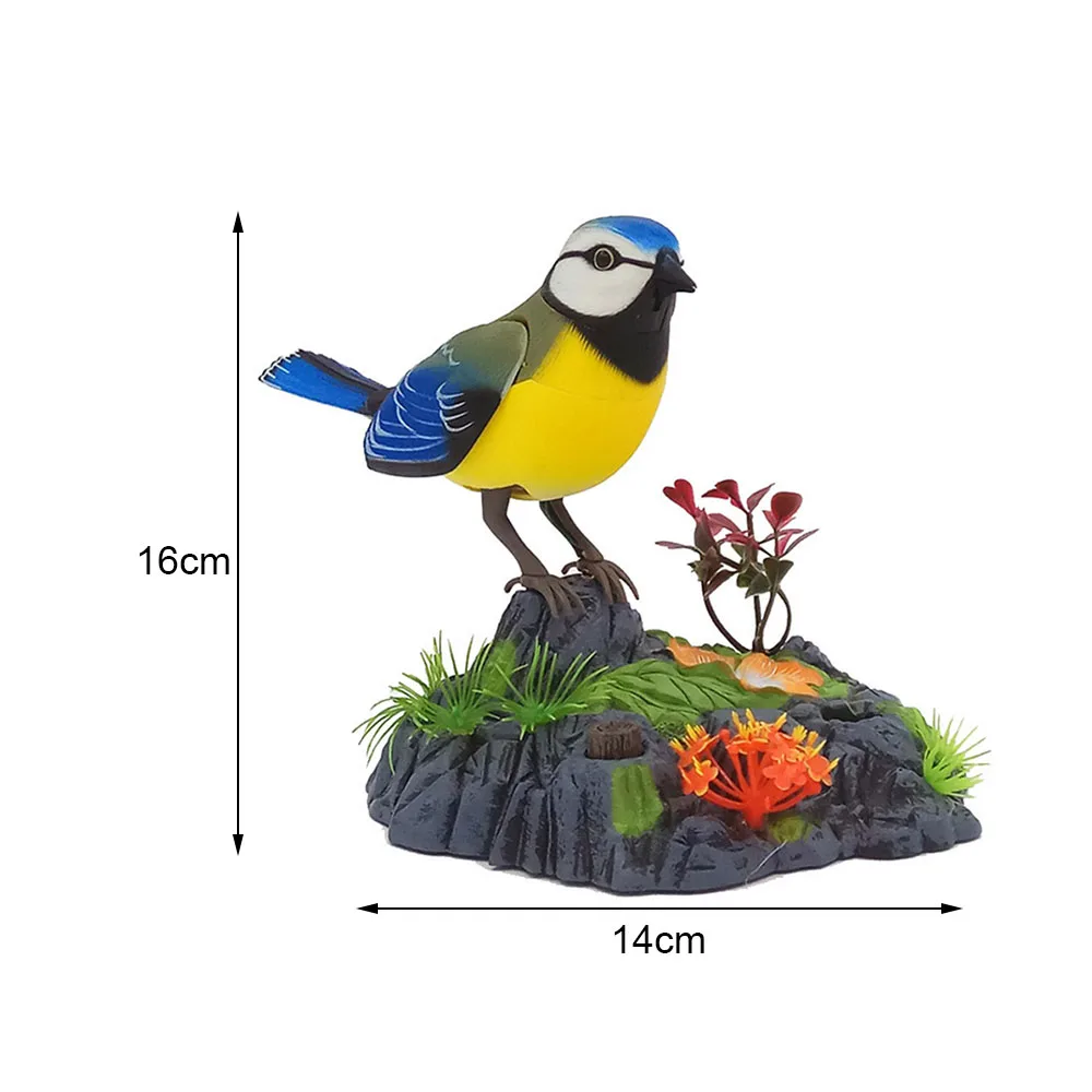 Детские электронные игрушки для домашних животных Поющая стрекочущая игрушка для птиц Голосовое управление реалистичные звуковые движения детей - Цвет: 3