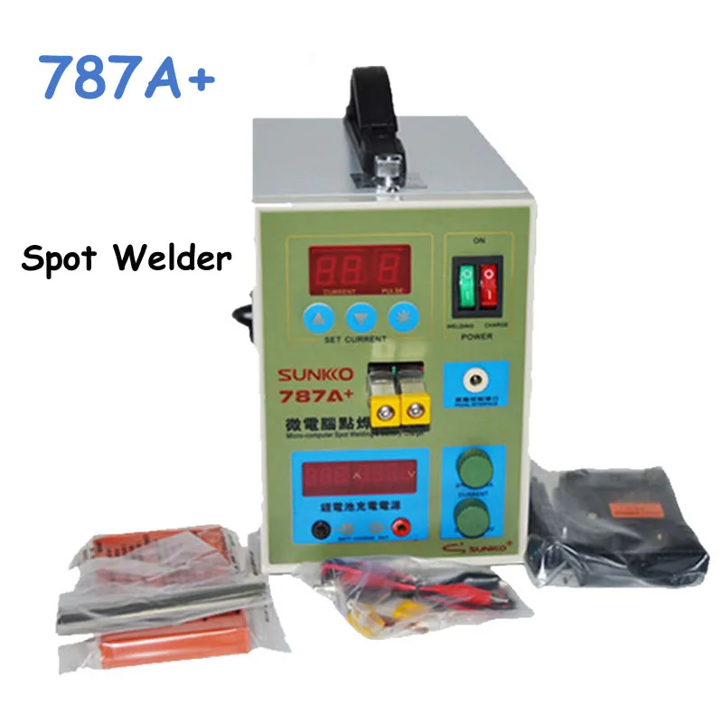 

787A+ 220V Battery Spot Welder Pulse Welding Machine Notebook Phone Battery Welding Machine with Pedal