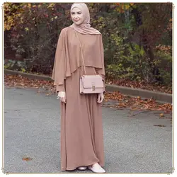 Мусульманский Для женщин платье dubai abaya Платье Халат арабских Кафтан Макси платья с длинным рукавом Вечерние платья