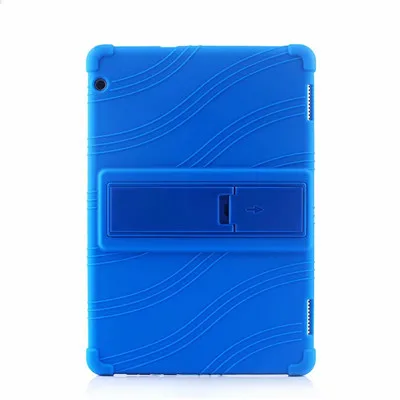 Силиконовый чехол для huawei mediapad T5 AGS2-W09/L09/L03/W19 10," Чехол-подставка для планшета huawei mediapad T5 10 мягкий чехол - Цвет: BLUE