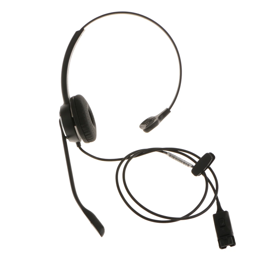 QD-RJ9 Call Center Corded Headset Noise Cancelling For Landline Phones