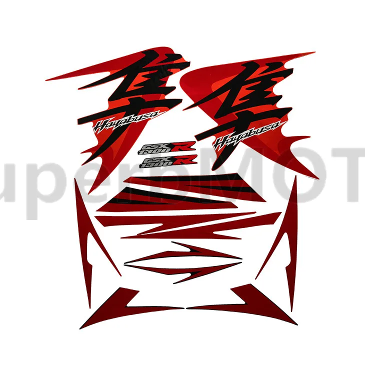 

Motorcycle Accessories Sticker fit for suzuki Hayabusa GSXR1300R GSXR 1300R 2008 2009 Fairing Sticker Kit