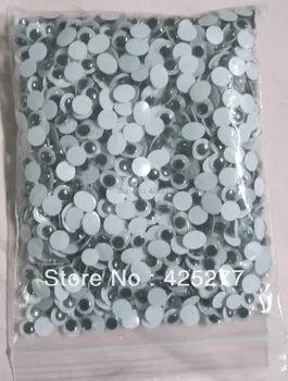 

5000pcs/bag Free shipping Hot sell 7mm plastic eyes doll eyes(with self-adhesive)005002007
