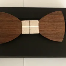 Лидер продаж формальный коммерческий деревянный галстук мужской сплошной Цвет брак Галстуки для Для мужчин бабочка галстук дерево галстук-бабочка