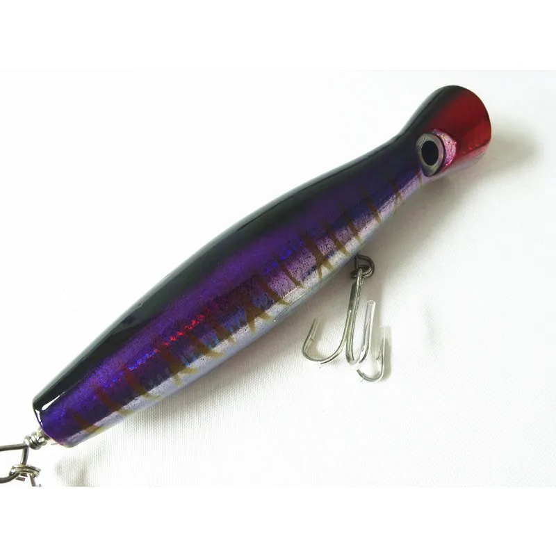 117g 200mm Wood Lure Fishing lure Saltwater Popper Big Game Topwater Lure 