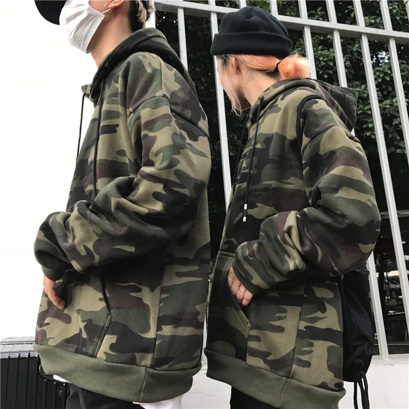 women's oversized camo sweatshirt