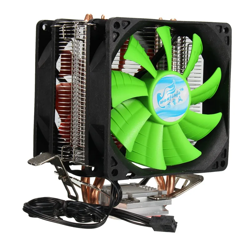 Dual Fan Hydraulic CPU Cooler Heatpipe Fans Cooling Heatsink Radiator For Intel LGA775/1156/1155 AMD AM2/AM2+/AM3 for Pentium 6 heat pipe tower side blown for intel lga775 1155 1156 1366 for amd am2 am2 am3fm1 fm2 cpu radiator cooler fan fan s122 fan
