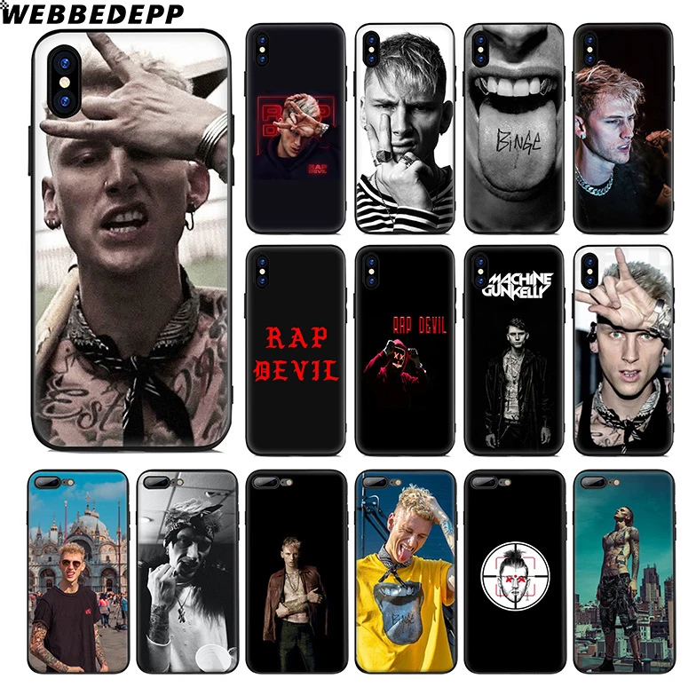 Webbedepp Machine Gun Kelly Mgk Soft Silicone Case For Apple Iphone 11 Pro Xr Xs Max X Or 10 8 7 6 6s Plus 5 5s Se Tpu Fitted Cases Aliexpress