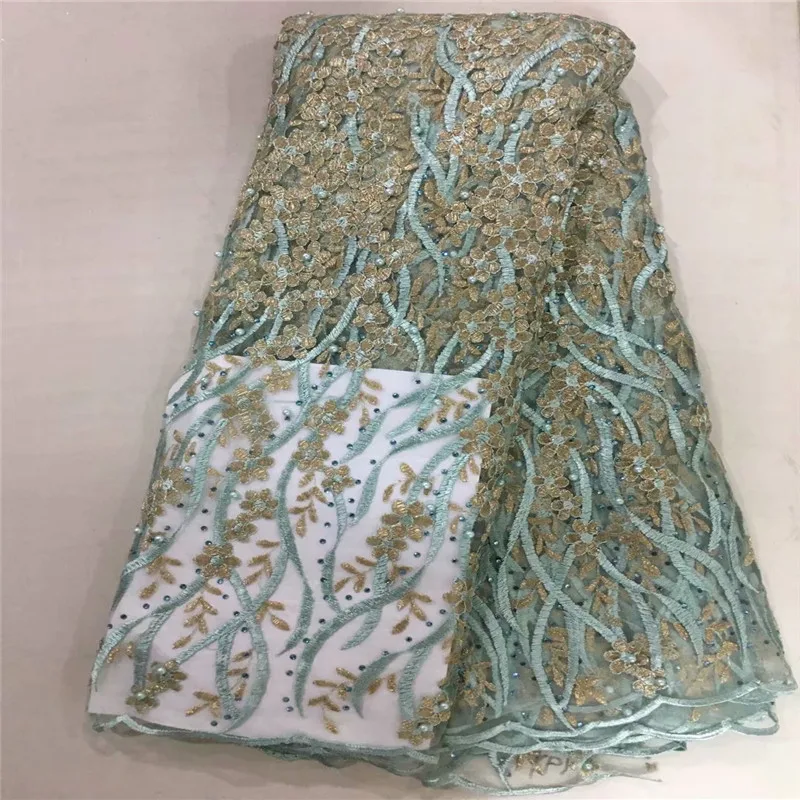 

Hot Sale African Lace Fabric 2018 Fashion French Lace Fabric With Stones Nigerian Fabric Bridal High Quality For Women E070708