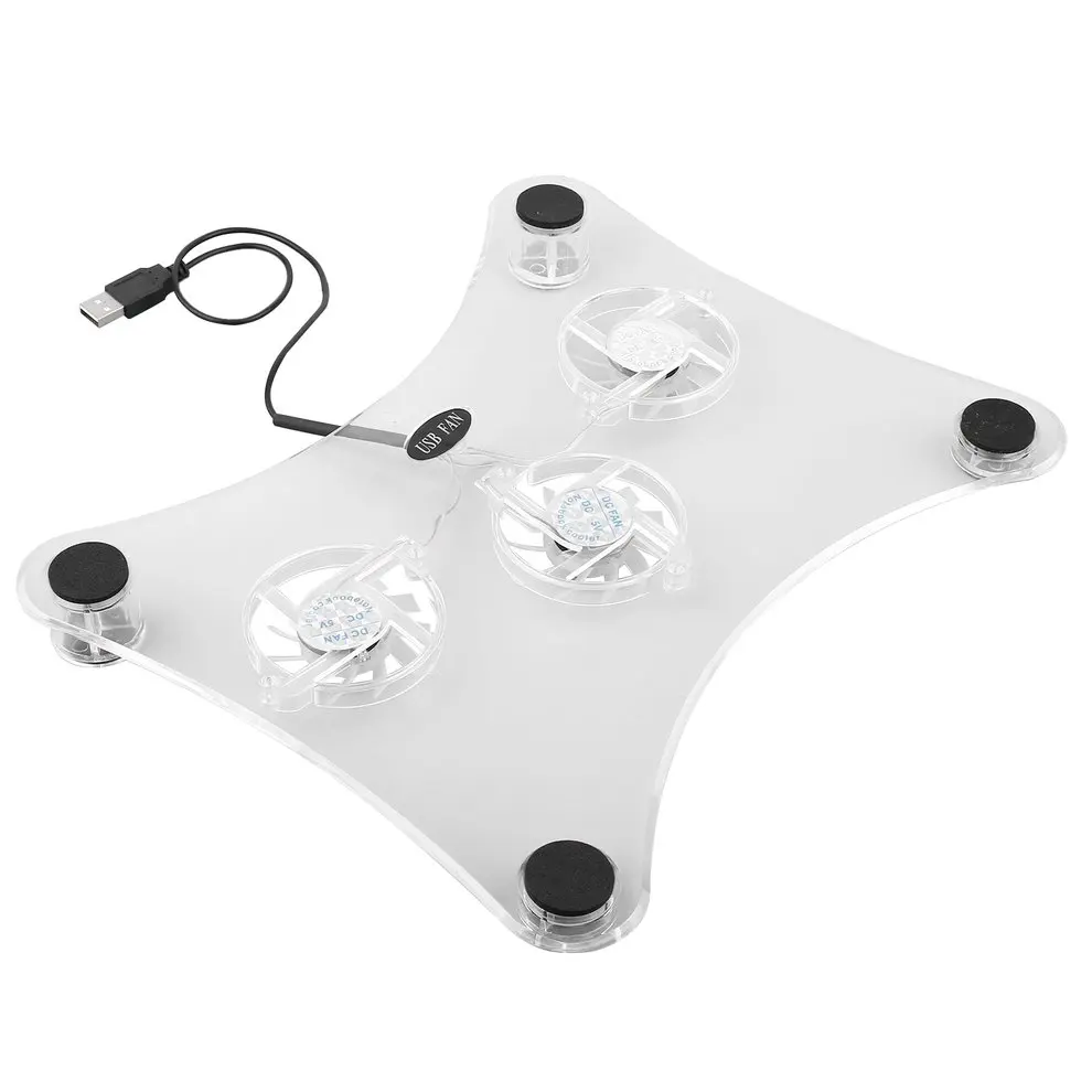 

USB Notebook Laptop Cooler Cooling Pad Heatsink 3 Fan Cool for Computer PC